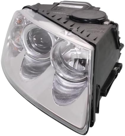 Set Of 2 Front Head Light Assembly Plastic Left Driver & Right Passenger Side Direct Replacement Compatible With 2004-2007 Volkswagen Touareg VW2503132 VW2502132