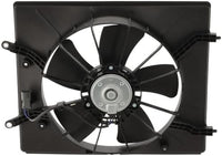 Front Radiator Single Fan Assembly Left Driver Side Direct Replacement Compatible with 2001-2006 Acura MDX / 2003-2007 Honda Pilot AC3115105 19015PGKA01 19015RDJA01