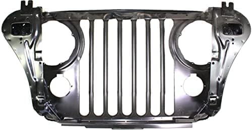 Front Grille Primed Shell And Insert Steel Direct Replacement Compatible With 1972-1986 Jeep CJ-Series CH1200139 J5752656