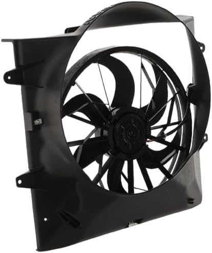 Front Radiator Cooling Fan Assembly Plastic Direct Replacement Compatible with 1999-2003 Jeep Grand Cherokee CH3115110 52079489AB-PFM 52079528AB