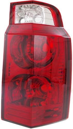 Set Of 2 Tail Light Lens and Housing Plastic Left Driver & Right Passenger Side Direct Replacement Compatible With 2006-2010 Jeep Commander CH2819108 CH2818107 55396458AH 55396459AH