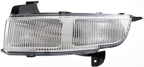 Front Bumper Cover Primed Plastic + Fog Lights Left Driver & Right Passenger Side Direct Replacement Compatible With 2006-2011 Cadillac DTS