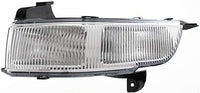 Front Bumper Cover Primed Plastic + Fog Lights Left Driver & Right Passenger Side Direct Replacement Compatible With 2006-2011 Cadillac DTS