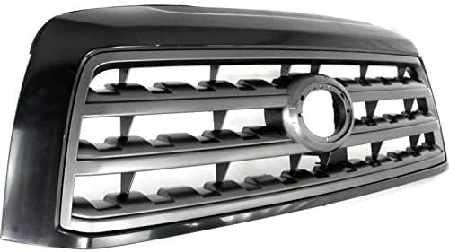Front Grille Black Shell With Gray Insert Direct Replacement Compatible With 2008-2017 Toyota Sequoia SR5 TO1200330 531000C210C0