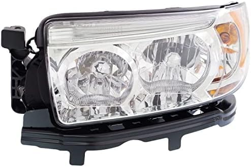 Set Of 2 Front Head Light Assembly Halogen Right Passenger & Left Driver Side Direct Replacement Compatible With 2006-2008 Subaru Forester SU2502119 SU2503119 84001SA471 84001SA461