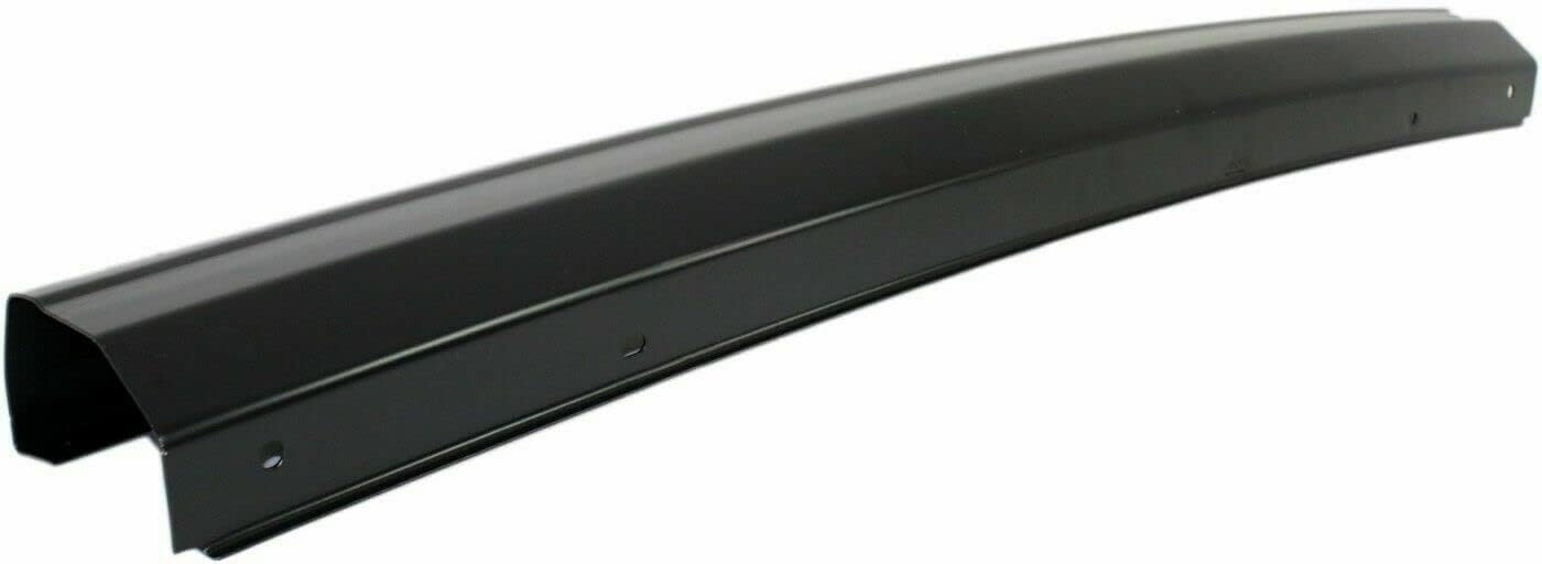 Rear Bumper Face Bar Primed Steel + End Caps Textured Right Passenger And Left Driver Side Direct Replacement Compatible With Jeep Cherokee 1997-1999 CH1102338 CH1105139 CH1104139