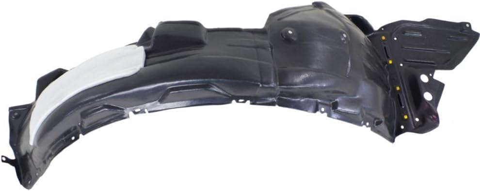 Front Fender Liner Right Passenger Side Direct Replacement Compatible With 2013-2015 Lexus GS350 / GS450h LX1249122 5380530203