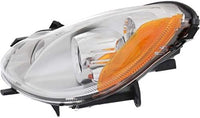 Set Of 2 Front Head Light Assembly Plastic Left Driver & Right Passenger Side Direct Replacement Compatible With 2008-2015 Smart Fortwo SM2503100 SM2502100 4518202459 4518202559