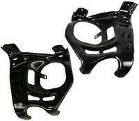 Front Bumper Chrome Steel Without Parking Aid Sensor Holes + Mounting Arm Brackets Left & Right Side Direct Replacement Compatible With 2007-2013 Toyota Tundra TO1002182 TO1067166