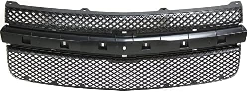 Front Grille Primed Shell And Insert Without Center Bar Plastic Direct Replacement Compatible With 2005-2009 Chevrolet Equinox GM1200527 5481230