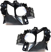 Set Of 2 Front Fog Light Bracket Plastic Left Driver & Right Passenger Side Direct Replacement Compatible With 2016-2019 Lexus RX350 / RX450h LX2603106 LX2602106