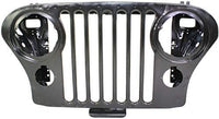 Front Grille Primed Shell And Insert Steel Direct Replacement Compatible With 1972-1986 Jeep CJ-Series CH1200139 J5752656