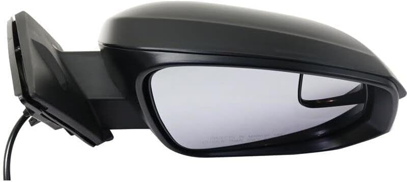 Set Of 2 Front Power Mirror Manual Folding Non-Heated Textured Plastic Right Passenger & Left Driver Side Direct Replacement Compatible With 2016-2018 Toyota RAV4 TO1320345 TO1321345