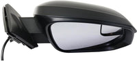 Set Of 2 Front Power Mirror Manual Folding Non-Heated Textured Plastic Right Passenger & Left Driver Side Direct Replacement Compatible With 2016-2018 Toyota RAV4 TO1320345 TO1321345