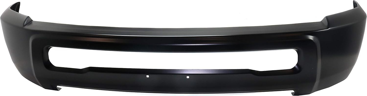 AUTOS PARTS PLUS Front Bumper Primed Steel Without Fog Light Holes + Lower Valance Air Dam Textured Direct Replacement Compatible With 2013-2018 Ram 2500 3500 CH1002389 CH1090149 1MQ01TZZAB 1MQ01RXFAB