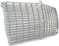 Front Grille Insert Silver Plastic Direct Replacement Compatible With 1977-1981 Mercedes Benz 280E / 1978-1985 300CD 1238880923