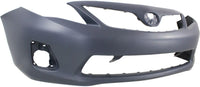 Front Bumper Cover Primed Direct Replacement Compatible With 2011-2013 Toyota Corolla TO1000372 5211903901