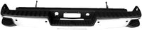 Rear Bumper Assembly Chrome Steel With Sensor Holes & Corner Hole Direct Replacement Compatible With 2014-2018 Chevrolet Silverado/GMC Sierra 1500 Pickup GM1103175 GM1103179