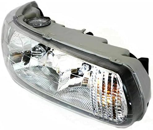 Set Of 2 Front Head Light Assembly Halogen Left Driver & Right Passenger Side Direct Replacement Compatible With 1997-2005 Buick Century / 1997-2004 Regal GM2503183 GM2502183