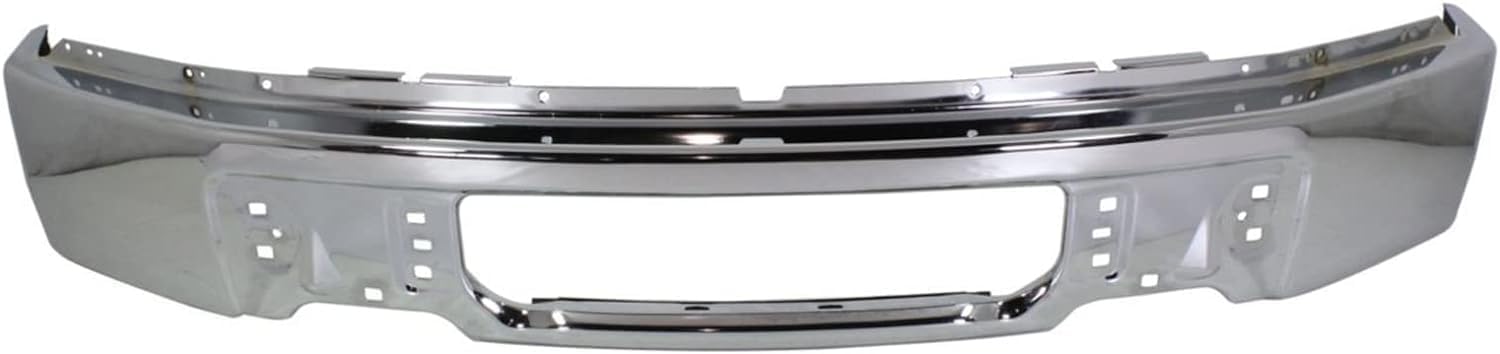 Front Bumper Face Bar Chrome Steel Direct Replacement Compatible With 2009-2014 Ford F-150 FO1002412 9L3Z17757A