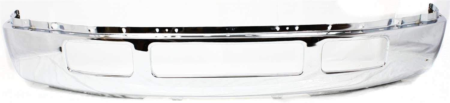 AUTOS PARTS PLUS Front Bumper Chrome + Upper Cover Primed + Lower Valance Textured + Header Panel Direct Replacement Compatible With 2005-2007 Ford F-Series Super Duty FO1002392 FO1095219 FO1057292