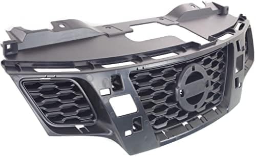 Front Grille Assembly Primed Shell And Insert Plastic Direct Replacement Compatible With 2013-2018 Nissan NV200 NI1200260 623123LM0H