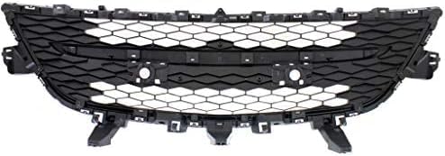 Front Bumper Lower Grille Primed With Chrome Trim Plastic Direct Replacement Compatible With 2010-2012 Mazda CX-9 MA1036119 TE69501T0A