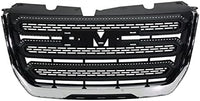 Front Grille Assembly Textured Shell And Insert Plastic With Chrome Frame Direct Replacement Compatible With 2016-2017 GMC Terrain GM1200723 23379208