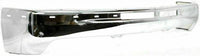 Front Bumper Chrome Without Brackets + Upper Cover + Lower Valance Air Deflector Textured Direct Replacement Compatible With 1999-2002 Chevrolet 1500/2000-2006 Tahoe/Suburban