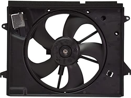 Front Radiator Cooling Fan Assembly Plastic Direct Replacement Compatible With 2018-2019 Hyundai Sonata HY3115160 25380C2500