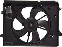 Front Radiator Cooling Fan Assembly Plastic Direct Replacement Compatible With 2018-2019 Hyundai Sonata HY3115160 25380C2500