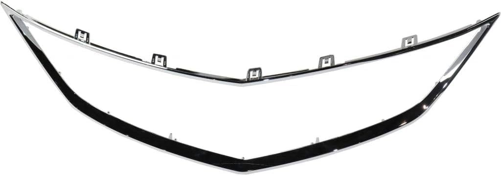 Front Grille Frame Outline Trim Chrome Direct Replacement Compatible With 2016-2018 Acura ILX AC1202108 71122TX6A51