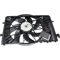 Front Radiator Cooling Fan Assembly Direct Replacement Compatible with 2003-2005 Mercedes Benz CLK320 / 2001-2007 C-Class MB3000102 203500029328
