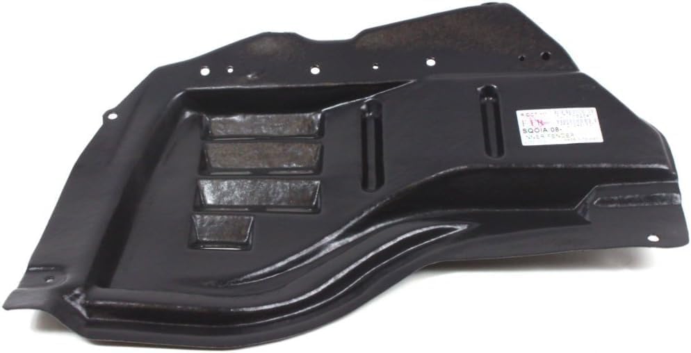 Front Section Fender Liner Extension Left Driver Side Direct Replacement Compatible With 2008-2022 Toyota Sequoia TO1249153 538050C030