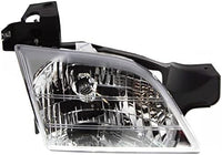 Front Headlight Assembly + Corner Lamp Lens And Housing Right Passenger & Left Driver Side Direct Replacement Compatible With 1997-2005 Chevrolet Venture GM2502175 GM2503175