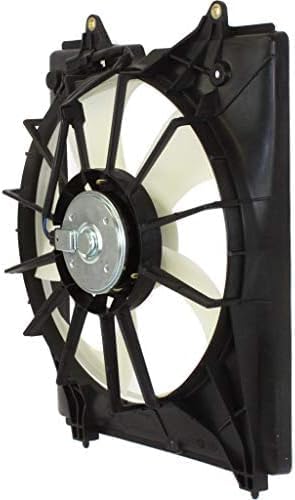 Front Radiator Cooling Fan Assembly Plastic Direct Replacement Compatible with 2011-2017 Honda Odyssey HO3115160 19030RYEA11-PFM