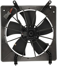 Front Radiator Single Fan Assembly Plastic Left Driver Side Direct Replacement Compatible With 1998-2002 Honda Accord HO3115103 19015PAAA01-PFM 19020PAAA01