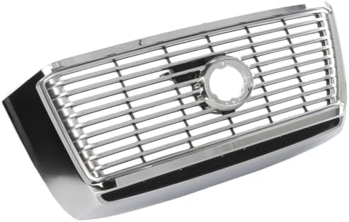 Front Grille Assembly Chrome Shell With Satin Nickel Insert Plastic Direct Replacement Compatible With 2010-2013 Toyota Tundra TO1200338 531000C250
