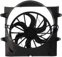 Front Radiator Cooling Fan Assembly Plastic Direct Replacement Compatible with 1999-2003 Jeep Grand Cherokee CH3115110 52079489AB-PFM 52079528AB