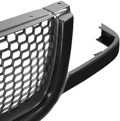 Front Grille Assembly Primed Shell And Painted Dark Gray Mesh Insert Direct Replacement Compatible With 2001-2003 Ford Ranger FO1200395 3L5Z8200BA