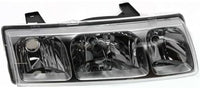 Set Of 2 Front Headlight Assembly With Black Interior Right Passenger & Left Driver Side Direct Replacement Compatible With 2002-2004 Saturn Vue GM2502228 GM2503228 22702945 22702946