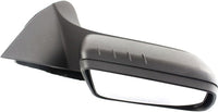 Front Power Mirror Non-Folding Non-Heated Paintable/Textured 2 Caps Right Passenger Side Direct Replacement Compatible With 2008-2011 Ford Focus FO1321318 FO1321403 8S4Z17682BA-PFM