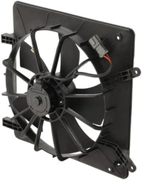 Front Radiator Single Fan Assembly Plastic Left Driver Side Direct Replacement Compatible With 1998-2002 Honda Accord HO3115103 19015PAAA01-PFM 19020PAAA01