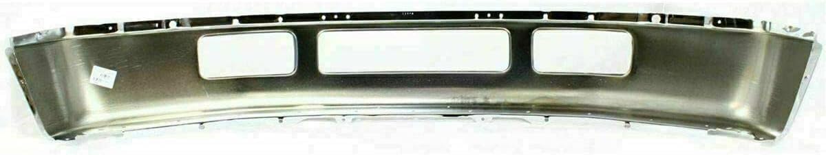 Front Bumper Chrome + Upper Cover Primed + Lower Valance Textured Direct Replacement Compatible With 2005-2007 Ford F-Series FO1002392 FO1095219 FO1057292 5C3Z17757BA 5C3Z17626AAA