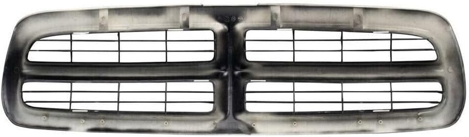 AUTOS PARTS PLUS Front Bumper Upper Grille Primed Shell & Insert Direct Replacement Compatible With 1997-2004 Dodge Dakota / 1998-2003 Durango CH1200200 05179422AA