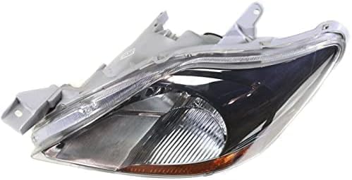 Set Of 2 Front Headlight Lens And Housing Right Passenger & Left Driver Side Direct Replacement Compatible With 2007-2011 Toyota Yaris TO2518120 TO2519120 8117052A80 8113052A90