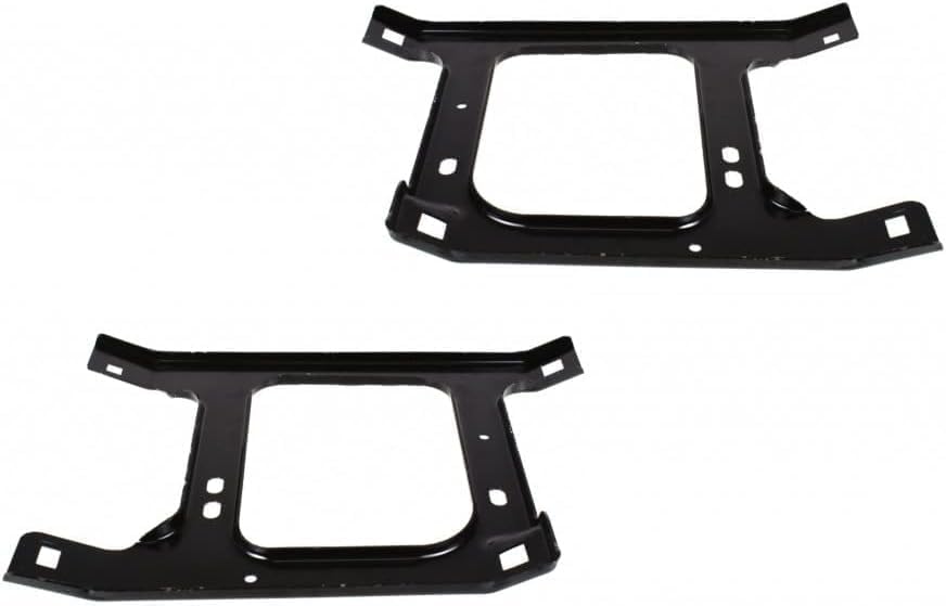 Set Of 2 Front Bumper Support Bracket Steel Left Driver & Right Passenger Side Direct Replacement Compatible With 2002-2009 Dodge Ram 1500 2500 3500 CH1067127 CH1066127 55077208AA