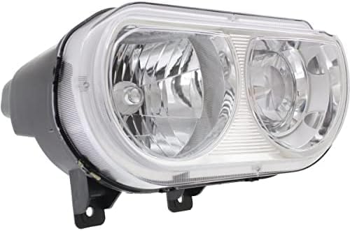 Set Of 2 Front Headlight Assembly Right Passenger & Left Driver Side Direct Replacement Compatible With 2008-2014 Dodge Challenger CH2519137 CH2518137 5028776AA 5028777AA