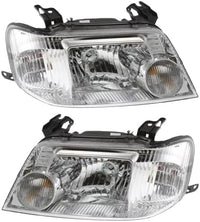 Set Of 2 Front Headlight Assembly Right Passenger & Left Driver Side Direct Replacement Compatible With 2005-2007 Mercury Mariner FO2502223 FO2503223 5E6Z13008BA 5E6Z13008AA