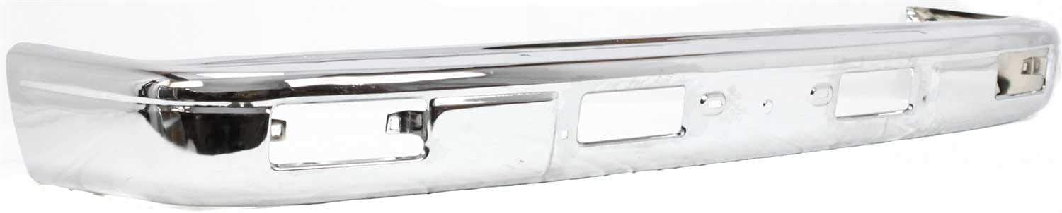 Front Bumper Face Bar Chrome Steel Direct Replacement Compatible With 1987-1988 Toyota Pickup TO1002105 5210189101
